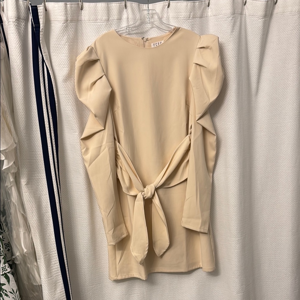 TCEC Cream Dress with Elegant Design